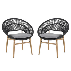 Cyril - Outdoor Papasan Style Dining Chair (Set of 2)