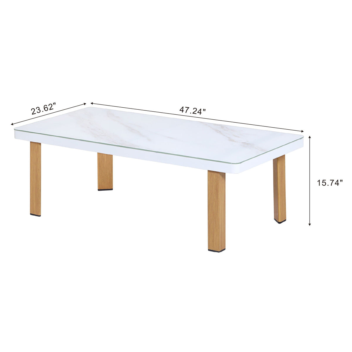 Vine - 4 Piece Outdoor Conversation Set - White