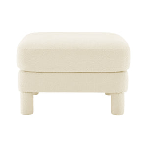 Polyester Beige Ottoman