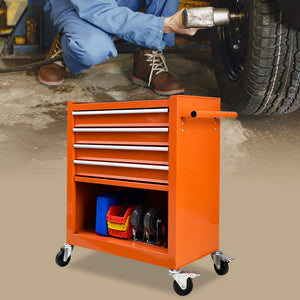 4 Drawers Multifunctional Tool Cart With Wheels