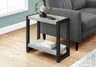 Accent Side Table, Narrow, Small, 2 Tier, Contemporary and Modern