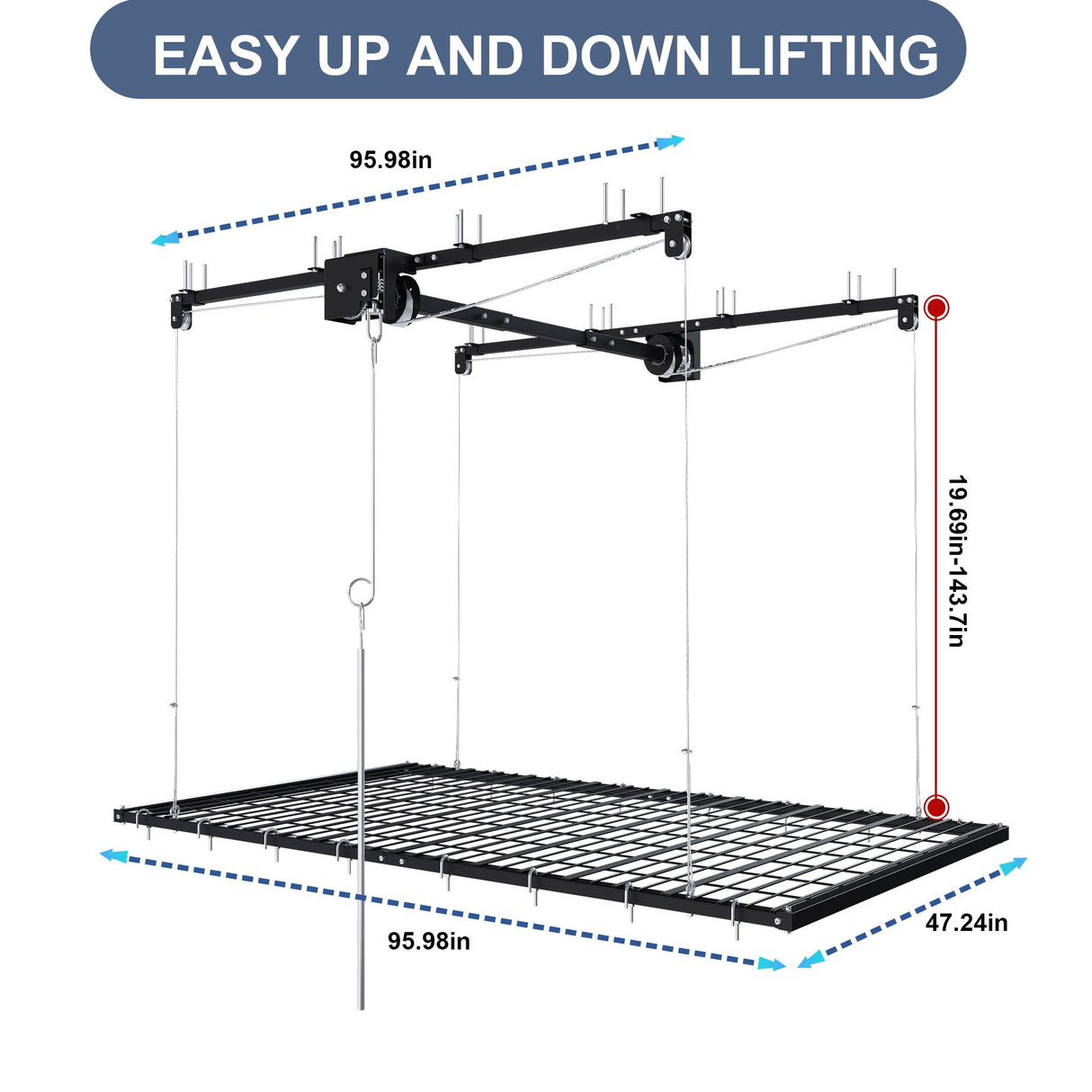 Overhead Garage Storage Rack