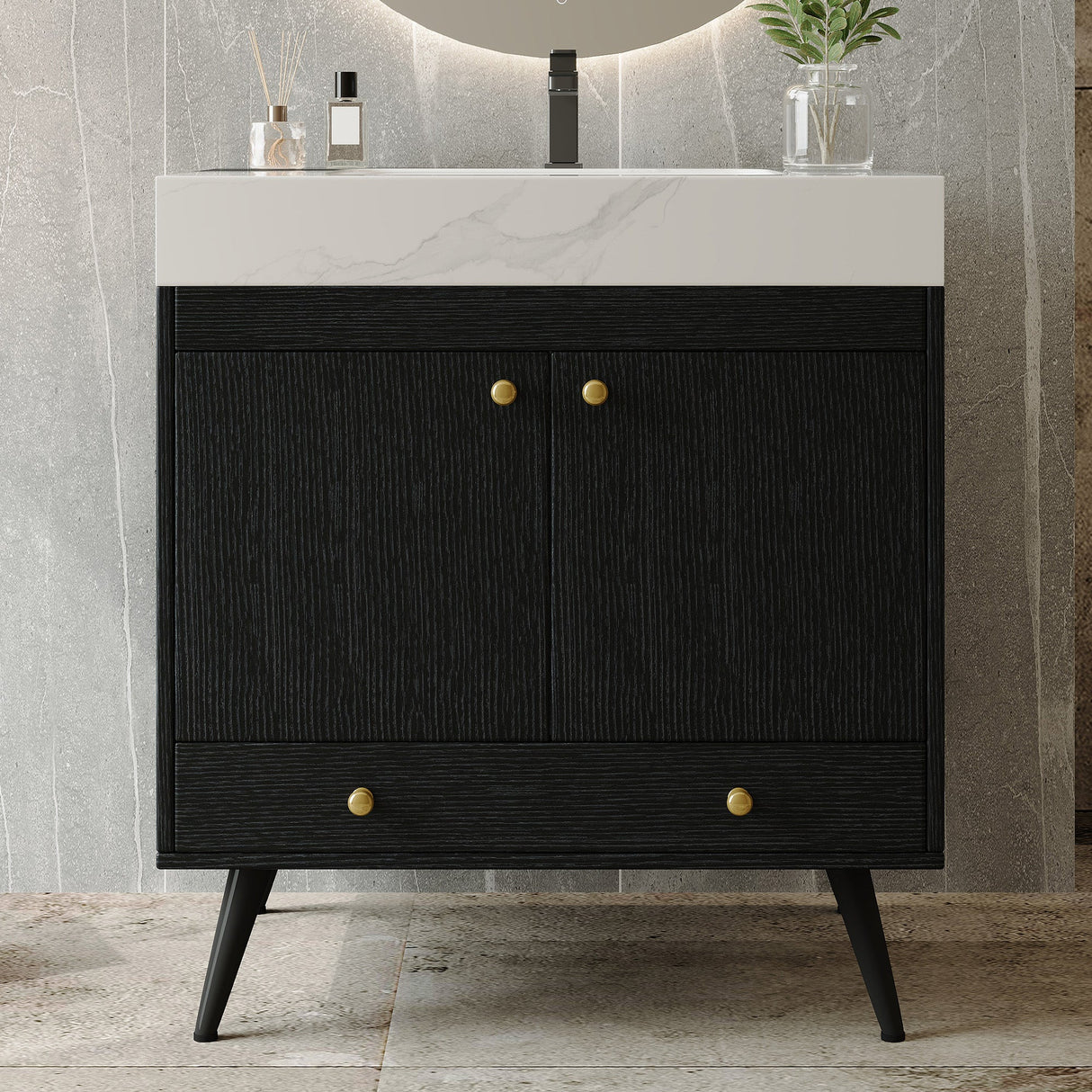 Contemporary Free-standing Bathroom Vanity