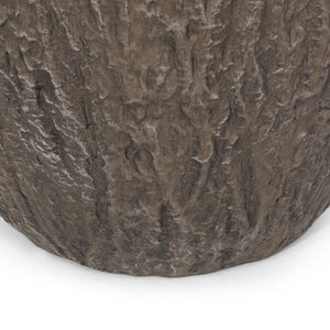 Magnesium Oxide Planter For Outdoor Use - Natural Wood