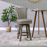 Henry-27'-Armless-Swivel-Counter-Height-Bar-Stool,-Heathered-Grey-Linen-Sofas-&-Sectionals