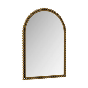 Vintage Iron Arch Wall Mirror in Gold