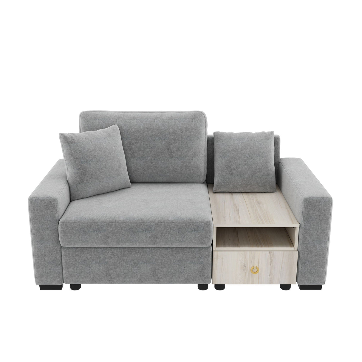 Modular Sofa Couch With Storage Armrest and Center Console