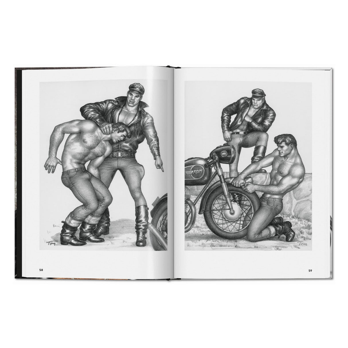 The Little Book of Tom. Bikers (German, French, English)