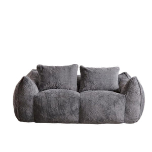 Giant Bean Bag Couch, Ultra Soft Fluffy Loveseat For Living Room