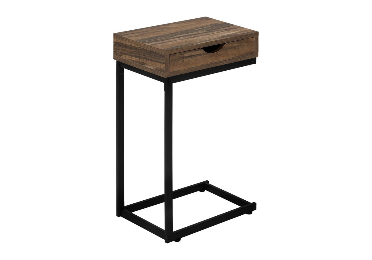 Accent Table, C-Shaped Contemporary Elegant Design
