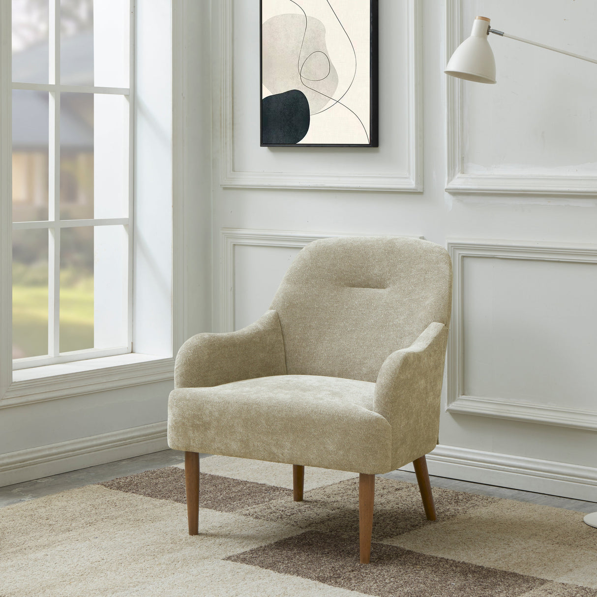 The Caroline Chenille Upholstered Accent Chair