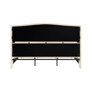 Platform Bed Frame With Tall Headboard And High Footboard