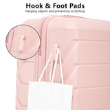 Set of 3 ABS Spinner Wheel Luggage - Pink