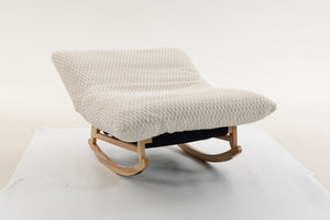 Bean Bag Rocking Chair with Solid Wood Frame