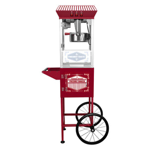 XH-P831-P Movie Theater-Style Popcorn Machine Maker with Cart