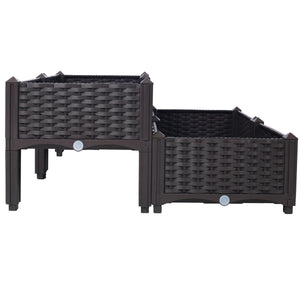 4 Piece Raised Garden Bed with Legs