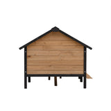Outdoor Large Wooden Cabin House Style Dog Kennel with Porch