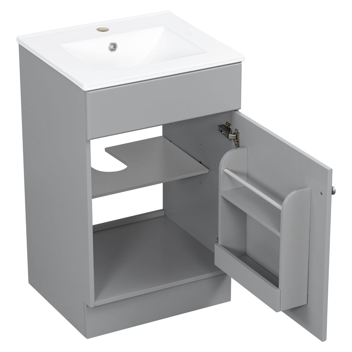 Bathroom Vanity With Sink, Cabinet With Adjustable Shelf