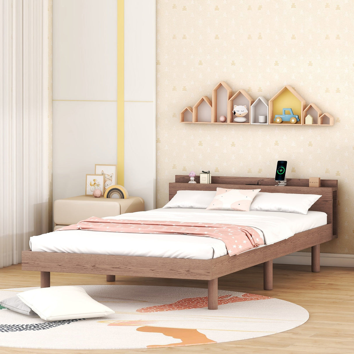 The Twin Bed with Roll-Out Trundle — Sleek Design Meets Space-Saving Functionality