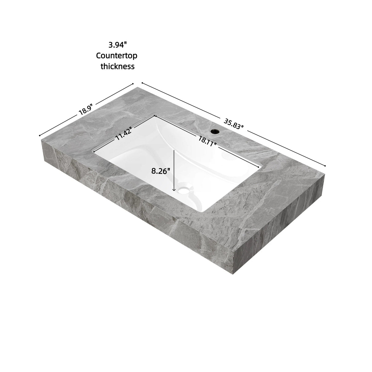 36" MURI Bathroom Sink