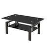 Tempered Glass Table With Storage