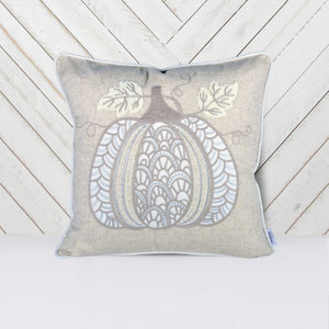 Lace Embroidered Pumpkin Throw Pillow – Set of 2