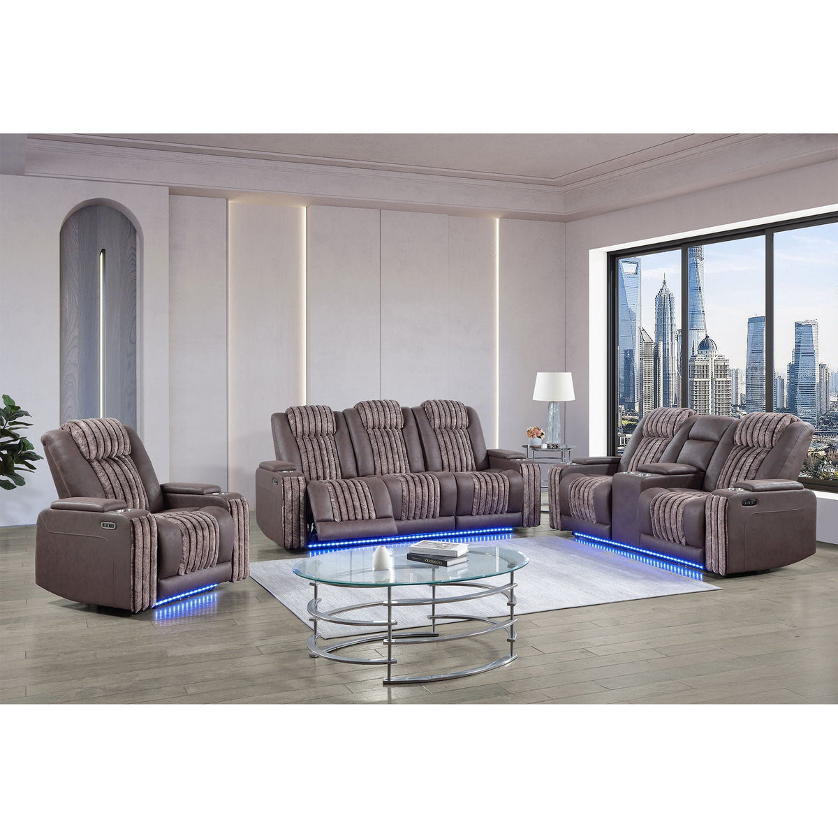 Duran - Power Reclining Loveseat With Power Headrest