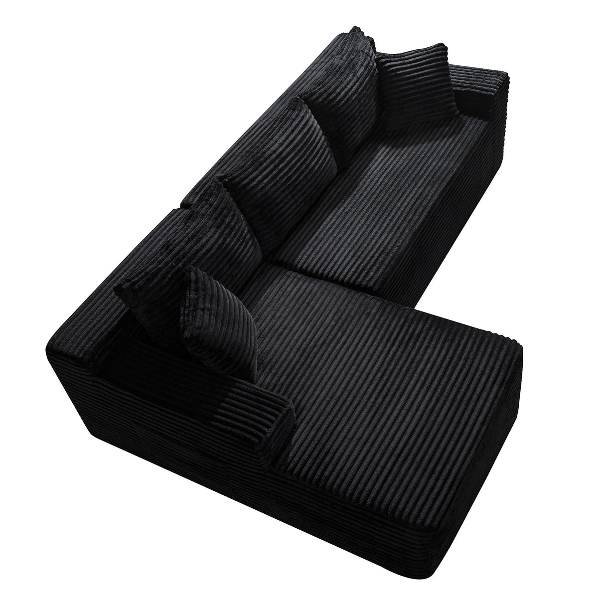 94.5" Cloud Modular Sectional Sofa Couch with L-Shape Chaise