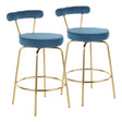 Rhonda-Glam-Counter-Stool-in-Gold-Metal-and-Blue-Velvet-by-LumiSource-Set-of-2-