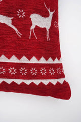Handcrafted Reindeer Jacquard Pillow