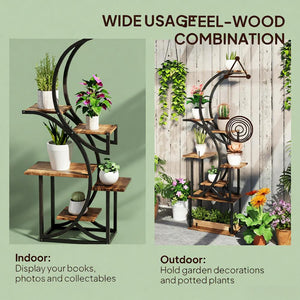 S-Shaped Plant Stand - 8 Tier Plant Shelf