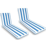 2pcs set outdoor lounge chair cushion replacement patio funiture seat cushion chaise lounge cushion