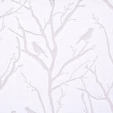 Grommet top sheer bird on branches burnout window curtain (only 1 pc panel)