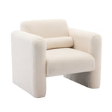 Marlowe Modern Sherpa Upholstered Comfy Reading Accent Chair