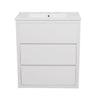 Double Sinks Bathroom Vanity Set With 2 Ceramic Basins