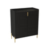 Wine Bar Cabinet With Adjustable Shelf, 2 Door Sideboard With Soft-Closing Hinges And Feet