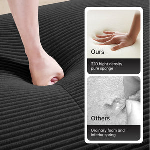 U-Shaped Modular Sofa with Breathable Corduroy Fabric