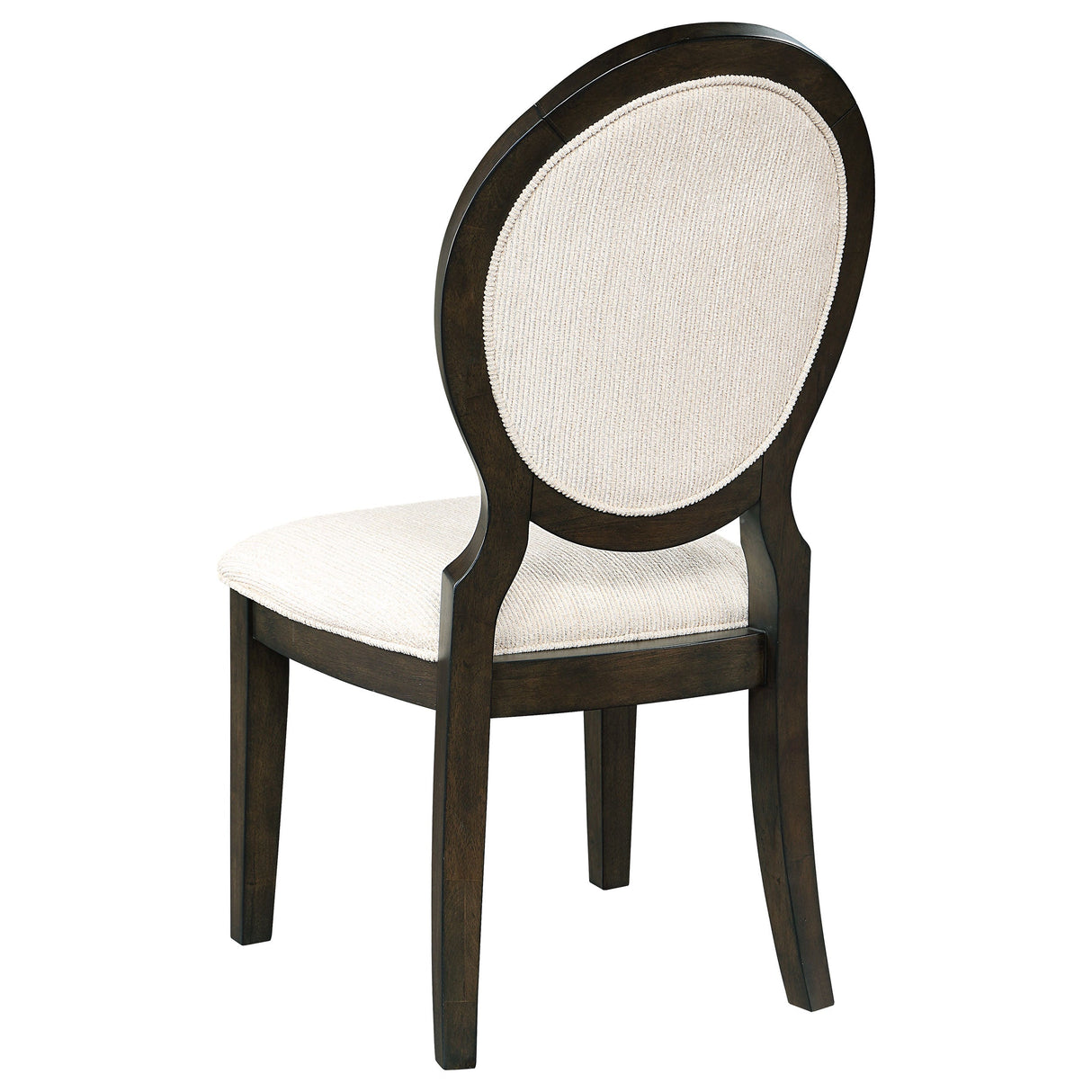 Transitional Oval Dining Chairs, Set of 2