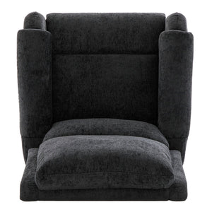 Manual Recliner Massage Chair With Swivel Rocker, 8 Massage Modes, Side Storage Pocket