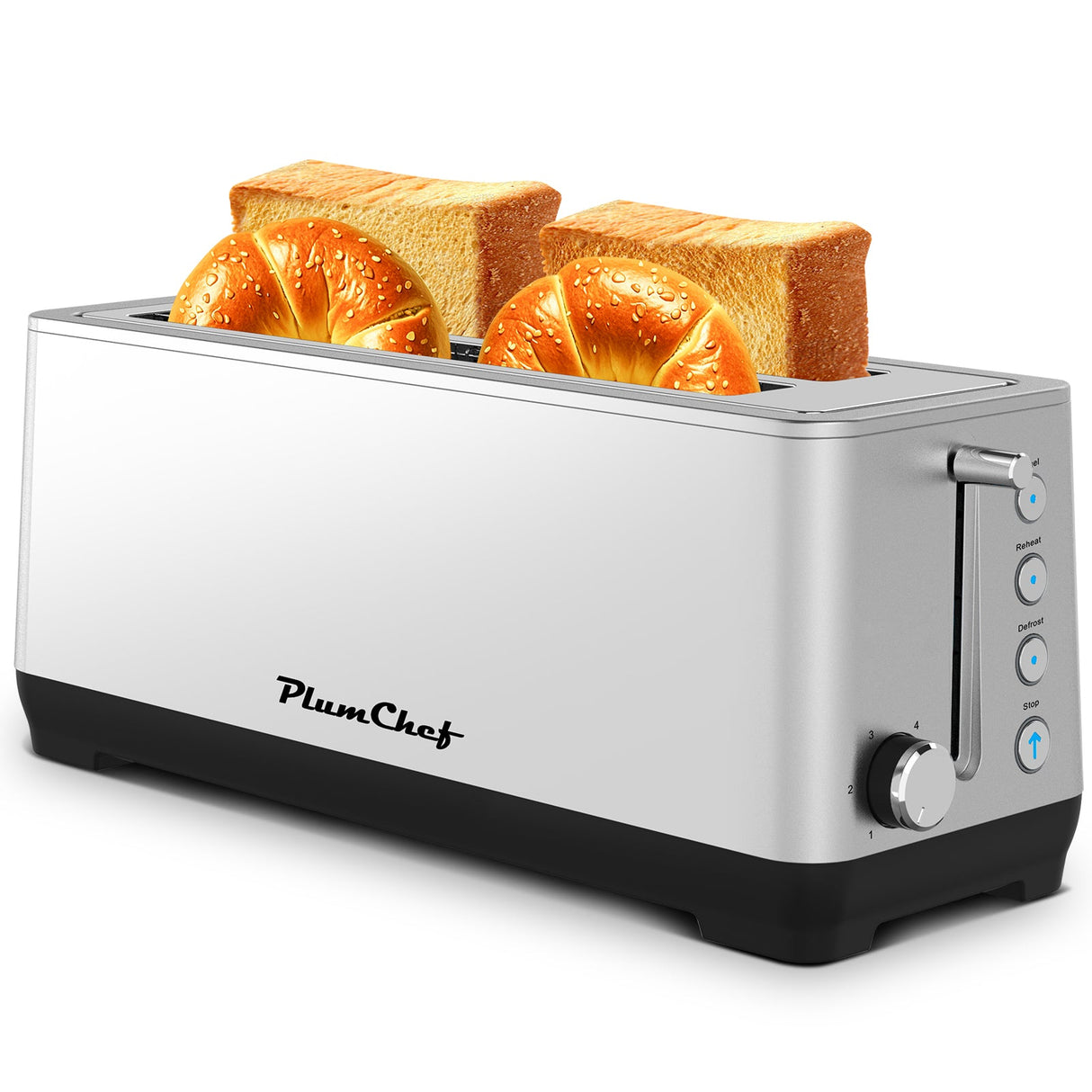 4-Slice Extra Wide Long Slot Toaster