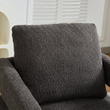 Stonewell Square Swivel Accent Chair with Open Back
