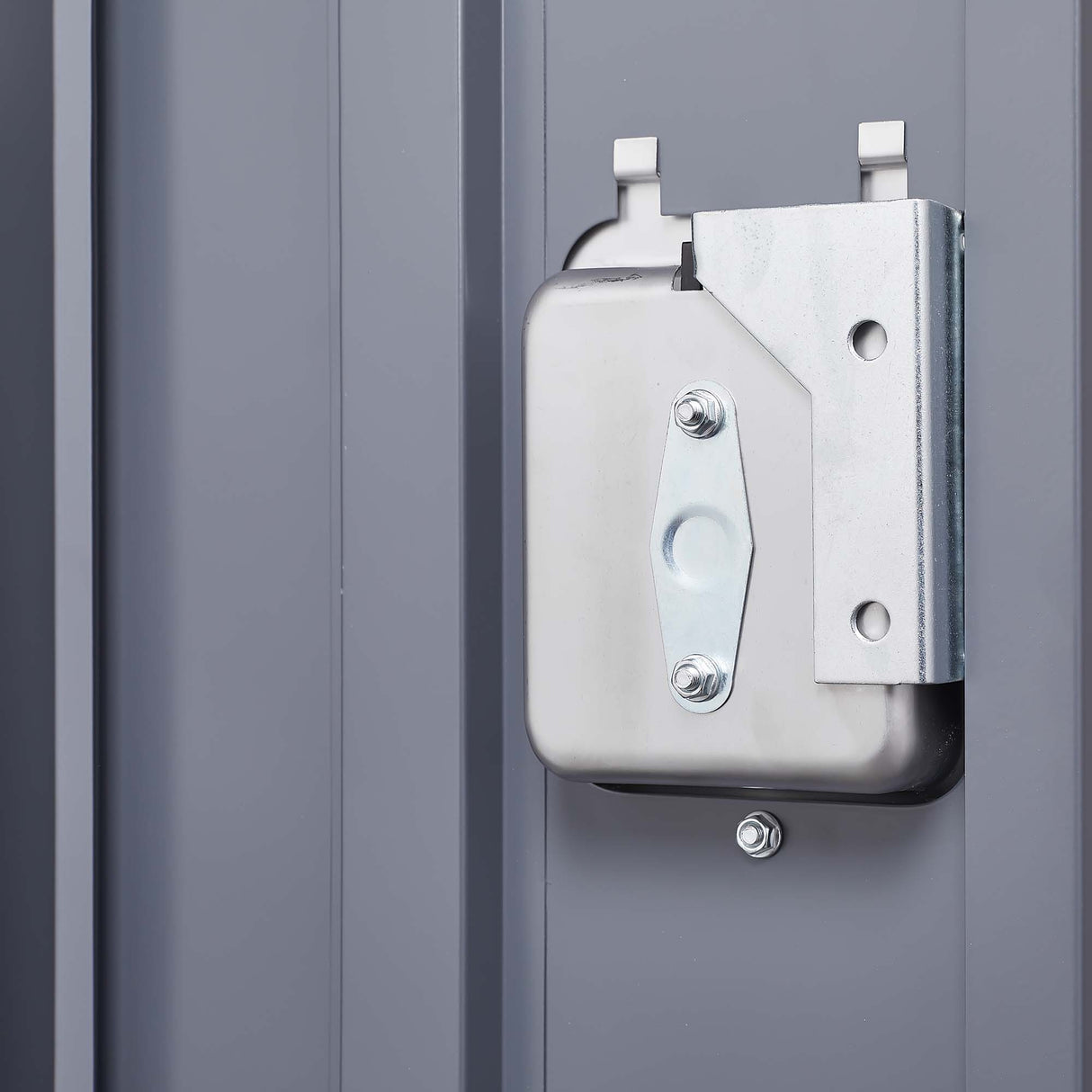 3 Door Lockers With Lock For Home, Gym, Office, School, And Garage - Gray