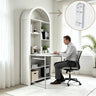 Folding Craft Desk with Storage Shelves