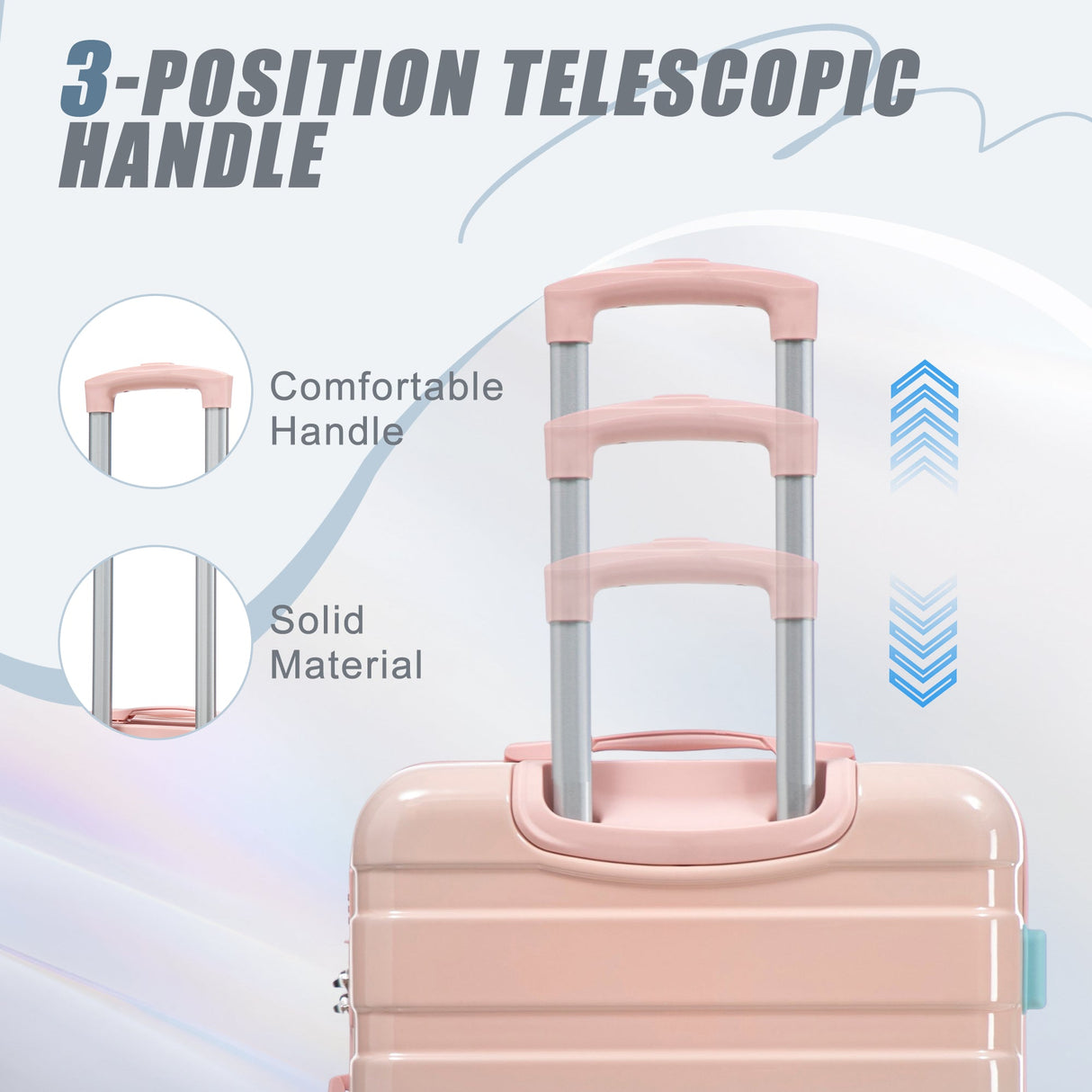 20"/24"/28" 3-Piece Set in Gradient Color Luggage