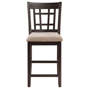 Avonlea - 5 Piece Set With Round Table And Upholstered Chairs - Chestnut