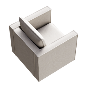 Modern Gray Single Sofa Chair