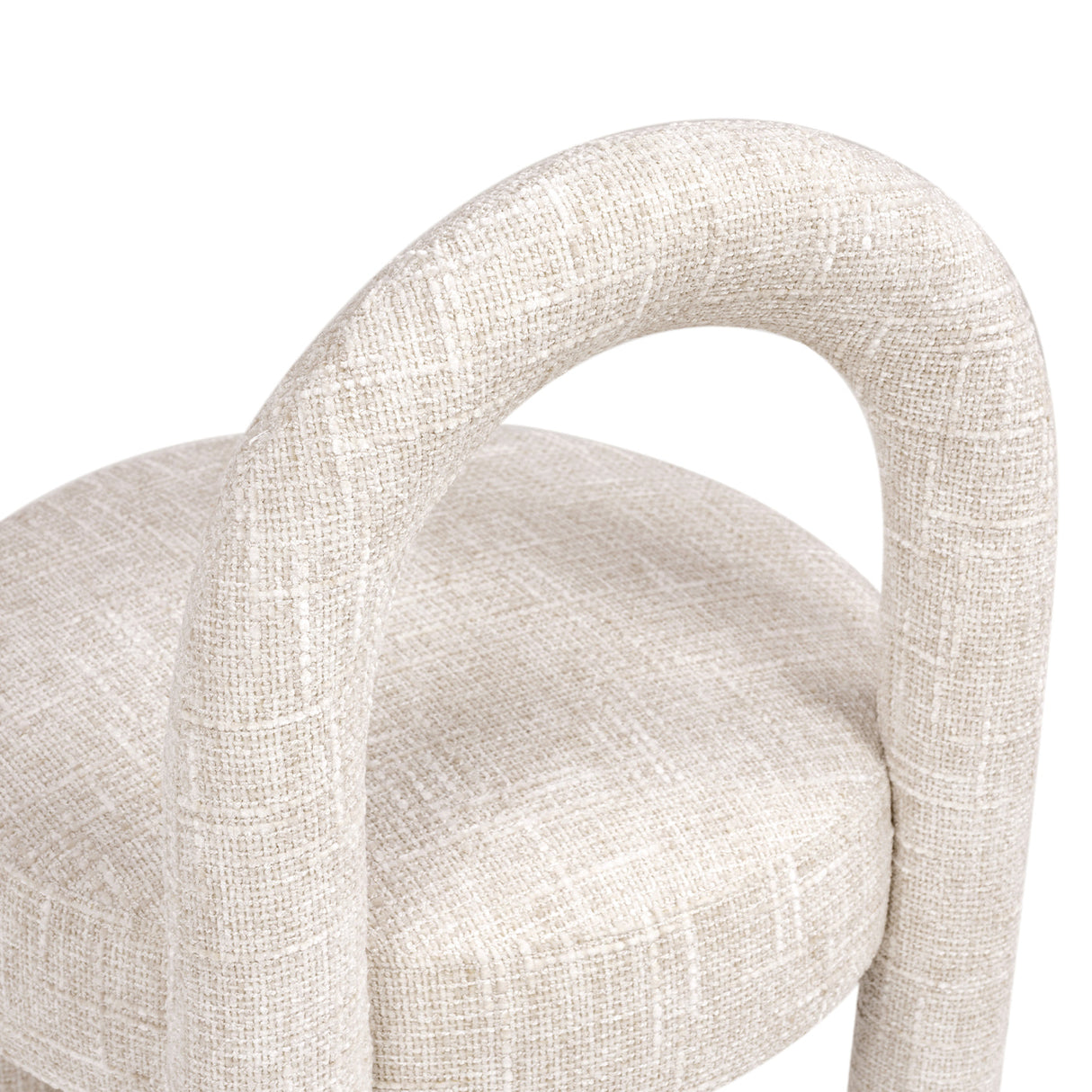Penny Round Arched Fully Upholstered Dining Side Chair, Set of 2