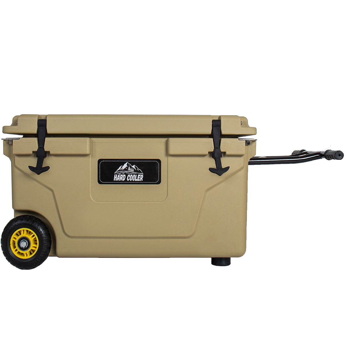 65 Quart Khaki Cooler - Ultra-Tough Hard Shell Ice Chest