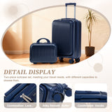 14'/20' ABS 2-Piece Spinner Wheel Luggage Set with Combination Lock