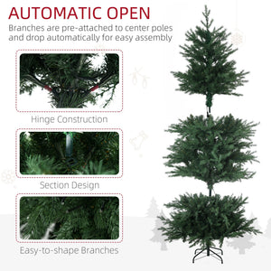 6ft Tall Prelit Artificial Christmas Tree with 8 Light Modes